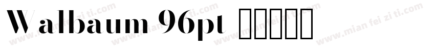 Walbaum 96pt字体转换